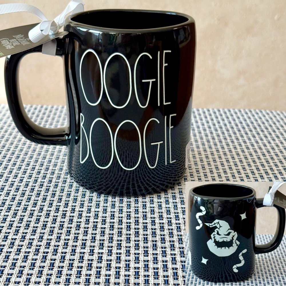Rae Dunn x Disney Nightmare Before Christmas OOGIE BOOGIE Double Sided Mug NEW!
